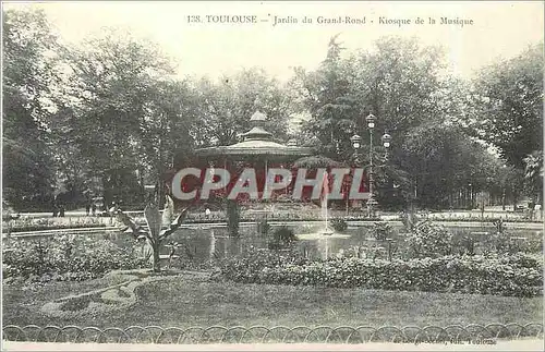 Ansichtskarte AK Toulouse - Jardin du Grand-Rond - Kiosque de la Musique