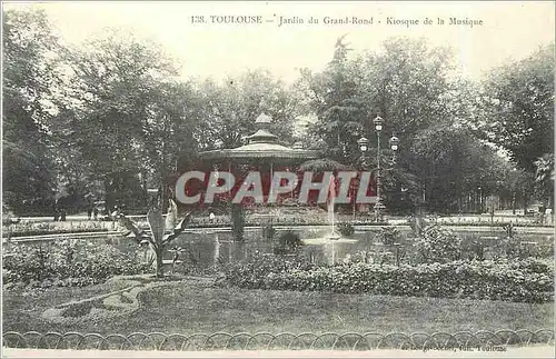 Cartes postales Toulouse - Jardin du Grand-Rond - Kiosque de la Musique