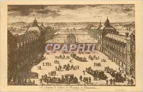 Cartes postales Le derriere de l' Entree de Richelieu en perspective