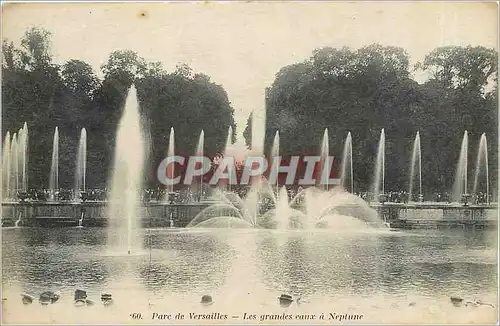 Ansichtskarte AK Parc de Versailles - Les Grandes eaux a Neptune