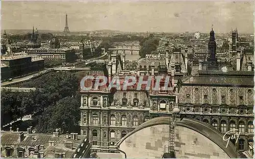 Moderne Karte Paris et ses Merveilles - Perspectives des sept Ponts