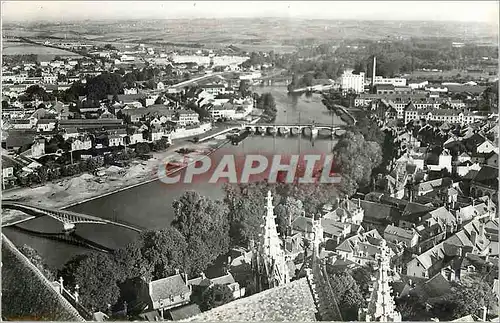 Moderne Karte Auxerre - Vue generale