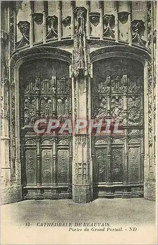 Ansichtskarte AK Cathedrale de Beauvais - Portes du Grand Portail