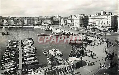 Cartes postales moderne Marseille - Le Vieux Port et Le Quai des Belges Bateaux