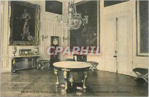 Ansichtskarte AK Palais de Fontainebleau - Chambre et appartements de l'empereur