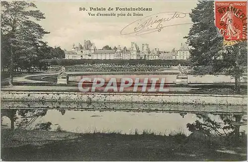 Ansichtskarte AK Palais de Fontainebleau - Vue Generale Prise du Breau