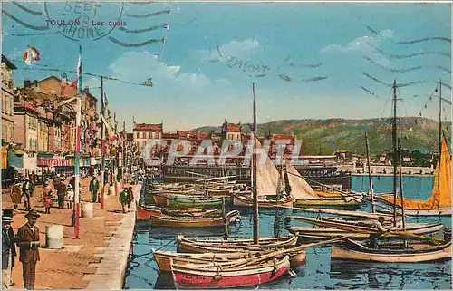 Cartes postales Toulon - Les Quais Bateaux