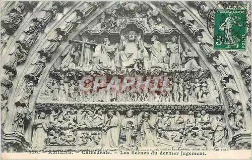 Cartes postales Amiens - Cathedrale - Les scenes du dernier Jugement