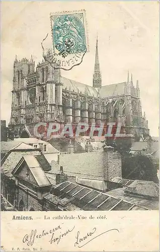 Cartes postales Amiens - La Cathedrale - vue de Cote