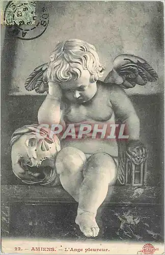 Cartes postales Amiens - L'Ange pleureur