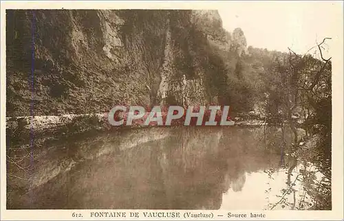 Cartes postales Fontaine de Vaucluse - Source haute