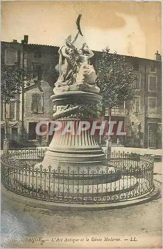 Cartes postales Orange - L'art Antique et le Genie Moderne