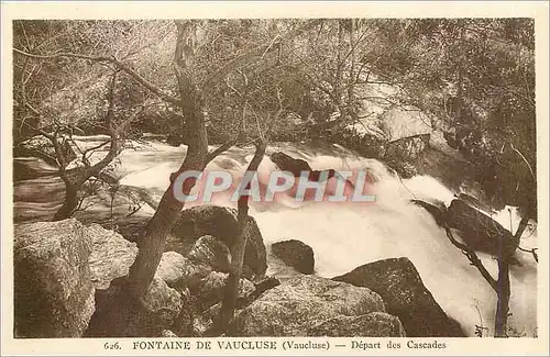 Cartes postales Fontaine de Vaucluse - Depart des Cascades