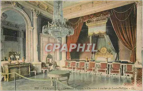 Ansichtskarte AK Versailles - Le Grand Trianon - Chambre de Louis-Philippe