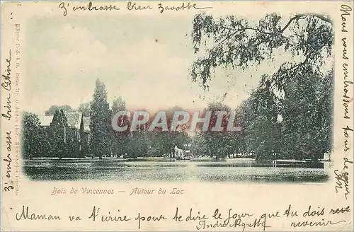 Ansichtskarte AK Bois de Vincennes -Autour du Lac