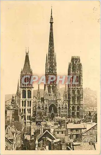 Cartes postales Rouen  vue generale sur la Cathedrale