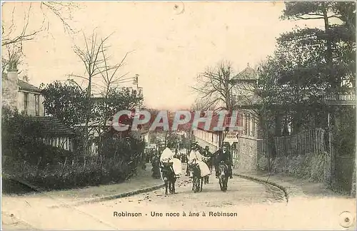 Cartes postales Robinson  -  Une Noce � ane a Robinson