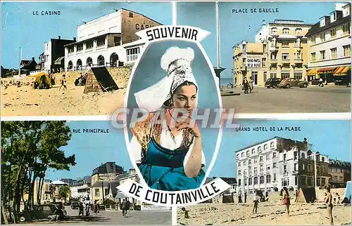Cartes postales Coutainville Grand Hotel de la plage Folklore