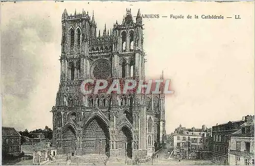 Cartes postales Amiens Fa�ade de la Cathedrale