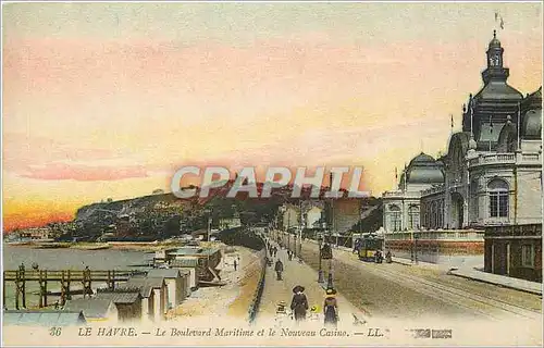 Cartes postales Le Havre  -  Le Boulevard Maritime et le nouveau Casino