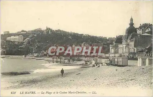 Cartes postales Le Havre  -  La Plage et le Casino Marie-Christine