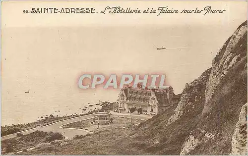 Cartes postales Sainte-Adresse  L'Hotellerie et la Falaise sous les Phares