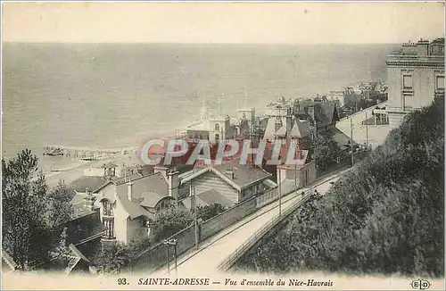 Ansichtskarte AK Sainte-Adresse  -  Vue d'ensemble de Nice-Havrais