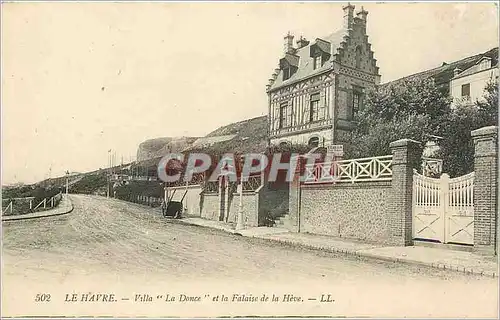 Cartes postales Le Havre  -  Villa La Donce et la Falaise de la Heve