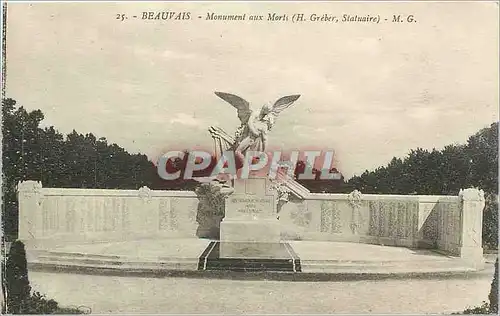 Cartes postales Beauvais  -  Monument aux morts