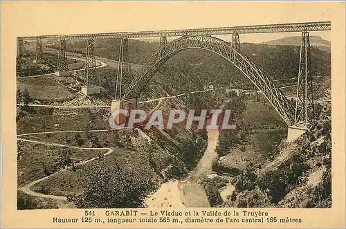 Cartes postales Garabit  -    Le Viaduc et la Vallee de la Truyere