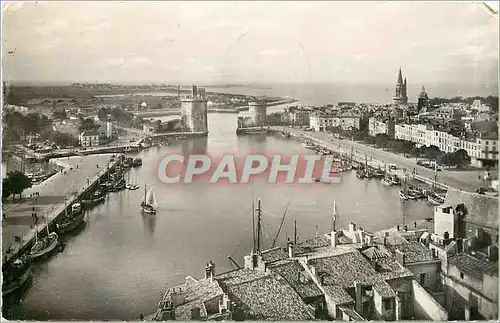 Moderne Karte La Rochelle  -  vue generale du Port Bateaux