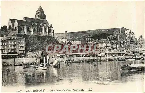 Ansichtskarte AK Le Treport  -  Vue prise du Pont Tournant
