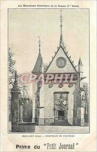 Ansichtskarte AK Meillant Cher  -  Chapelle du Ch�teau