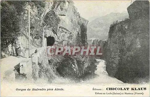 Cartes postales Gorges de Stalvedro pres Airolo