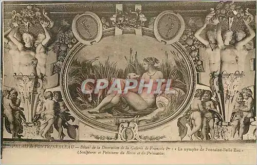 Ansichtskarte AK Palais de Fontainebleau  -  Detail de la Decoration de la Galerie de Fran�ois 1er  La nymphe de