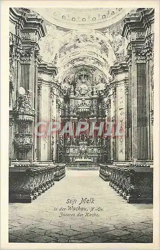 Cartes postales Stiff Melk in der Wachau  N -Oe. Inneres der Kirche
