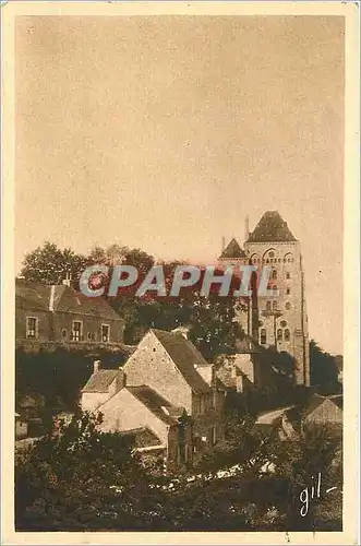 Cartes postales Solesmes Sarthe L'Abbaye et les maisons du vieux bourg