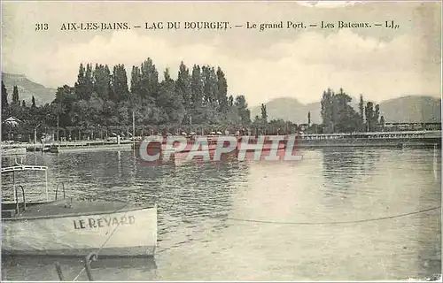 Ansichtskarte AK Aix-les-Bains - Lac du Bourget - le grand Port - Les Bateaux