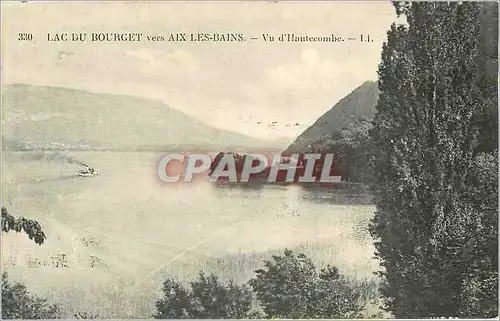 Cartes postales Lac du Bourget vers Aix-les-Bains - Vu d'Hautecombe