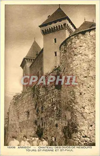 Cartes postales Annecy - Ch�teau des Ducs de Nemours tours St Pierre et St Paul