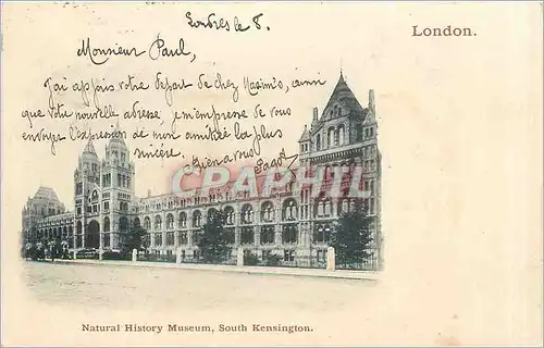 Cartes postales Natural History Museum south Kensington