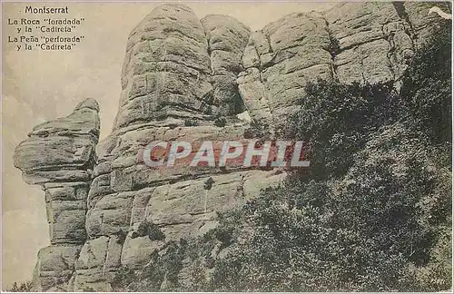 Ansichtskarte AK Montserrat - la Roca foradada y la Cadireta