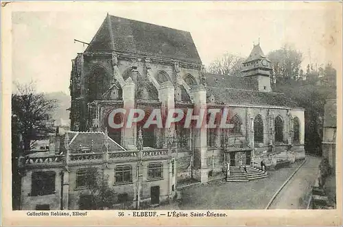 Cartes postales Elbeuf - l'eglise Saint Etienne