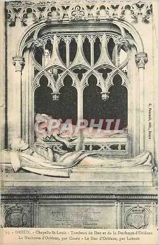 Ansichtskarte AK Dreux Chapelle Saint-Louis - Tombeau du Duc et de la Duchesse d'Orleans