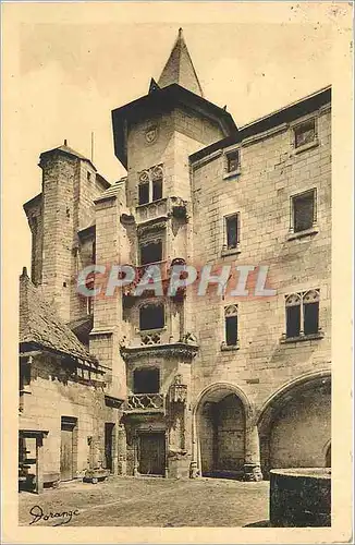 Cartes postales Saumur le ch�teau - l'escalier