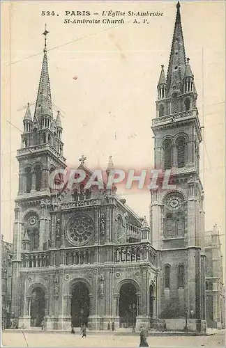 Cartes postales Paris - rglise St-Ambroise