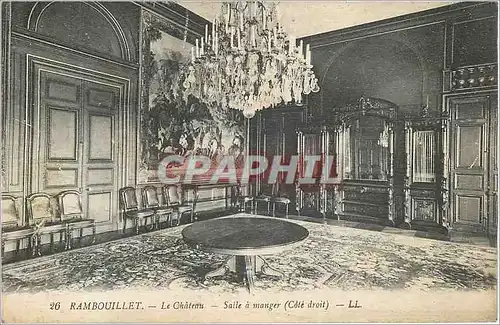 Cartes postales Rambouillet - le ch�teau - Salle a manger