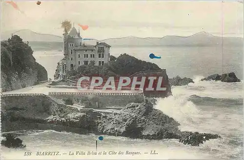 Ansichtskarte AK Biarritz - la villa Belsa et la Cote des Basques