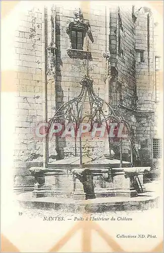 Cartes postales Nantes - Puits a l'interieur du ch�teau