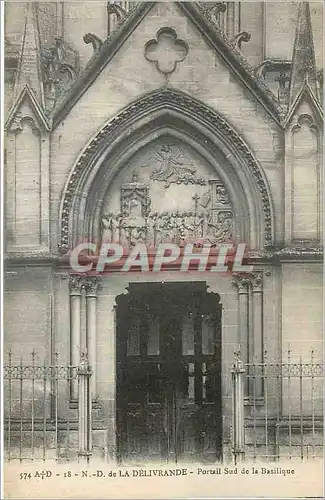 Cartes postales N.-D.de la Delivrande - portail sud de la basilique